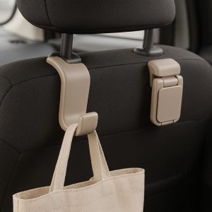 Foldable Car Seat Back Hooks Space Saving Storage for Compact Cars