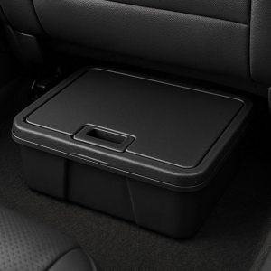 Under Seat Car Storage Box with Lid for Hidden Trunk and Cabin Organization