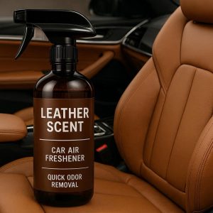 Leather Scent Car Air Freshener Spray Quick Odor Removal for Luxury Vehicles